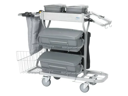 Vikan Microvezel werkwagen COMPACT PLUS 40 cm Grijs