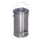 RVS veiligheidsafvalbak,15,3l,HxØ 500x270mm,romp RVS,deksel RVS