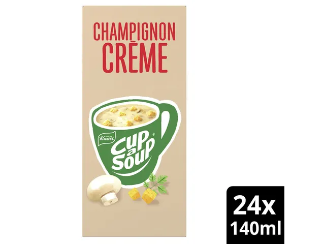 Cup a Soup Knorr champignon crème 140ml Soep doos 24 stuks