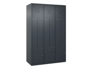Z-garderobekast,HxBxD 1850x1200x500mm,vak B 200/400mm,cil.-slot - 1
