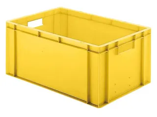 Euronorm-stapelbak 51l 270x600x400mm Wanden/bodem Gesloten Geel - 1