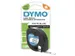 Ruban Dymo Letratag 91201 plastique 12mm noir sur blanc