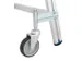 escalier mobile,roulant,estrade H 1,2m,5marches a. revêtement R13,alu