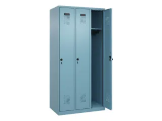 locker,HxBxD 1850x900x500mm,3vak,vak B 300mm,draaigrendel - 2