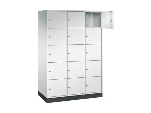 grootvolume-lockersysteem,RAL 7035,HxBxD 1950x1220x600mm,3x5vakken