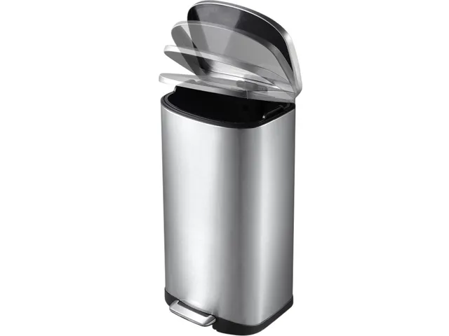 Afvalbak EKO Della pedaalemmer 50 liter RVS