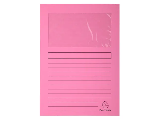 100 venstermappen SUPER 160g/m2 22x31cm Roze