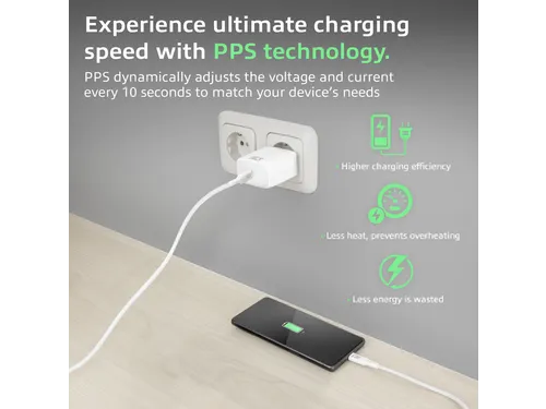 Oplader ACT 35w 1-poort usb c wit
