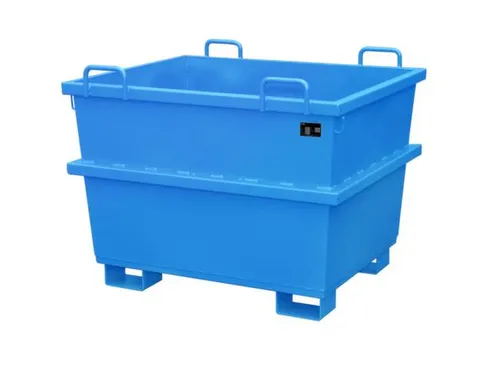 Universele Stortgoedbak Blauw Heftruck Kraantraverse 955x1040x1200mm