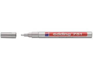 Viltstift edding 751 lakmarker rond zilver 1-2mm - 1