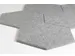 Akoestische PET-vilt Hexagon tegels donkergrijs 30x26cm 22 stuks