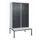 locker voor scheiding van kleding,HxBxD 2120x1200x815mm,4vak