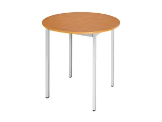 Tafel Rond 80 Cm Frame Aluminium Blad Kersenhout - 1