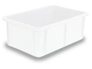 Stapelbak Pe Hxlxb 215X600X400Mm Inhoud 40L Naturel Wit - 1
