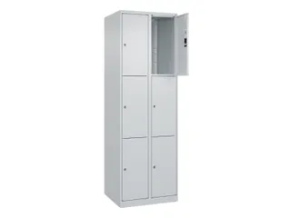 lockerkast,HxBxD 1850x600x500mm,2x3vakken,vak B 300mm,cil.-slot - 1