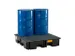 PE-opvangbak,v. 4x200l vat,opvangvol. 220l,HxBxD 260x1230x1230mm