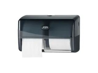 Euro Pearl 431052 Zwart duo toiletrolhouder - 1
