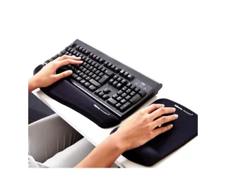 Muismat met polssteun Fellowes Plush Touch zwart - 3