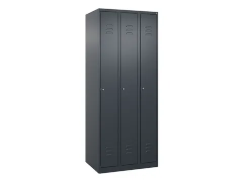 locker,HxBxD 1850x750x500mm,3vak,vak B 250mm,cil.-slot,staand op vloer