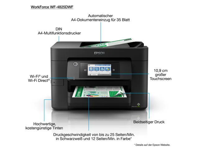 Epson WorkForce Pro WF-4825DWF Inkjetprinter