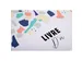 Gastenboek 100p. wit 27x22cm TERRAZZO