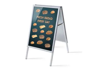 Stoepbord A1 complete set met print "Fresh Bread" - 1