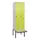 locker met bank,HxBxD 2120x600x815mm,2vak,vak B 300mm,draaigrendel