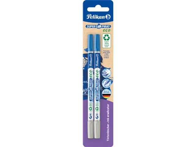 Super Pirat Eco effaceur, blister de 2 pièces
