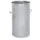 Vuilnisbak Staalplaat 80 liter HxØ 755x400mm 2 Handgrepen Verzinkt