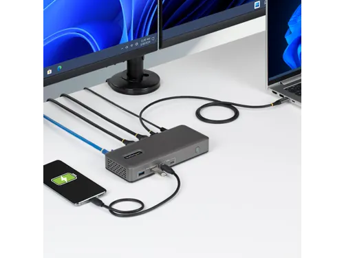 StarTech USB-C Docking Station 2x DP 4K60, 1GbE, 100W PD