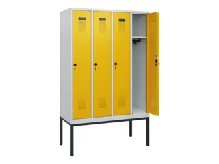 schoollocker,HxBxD 1950x1200x500mm,4vak,vak B 300mm,draaigrendel - 1