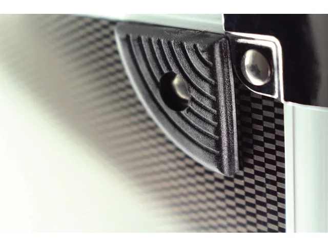 laptop koffer Alumaxx C-1 aluminium zilver-carbonlook 17 inch