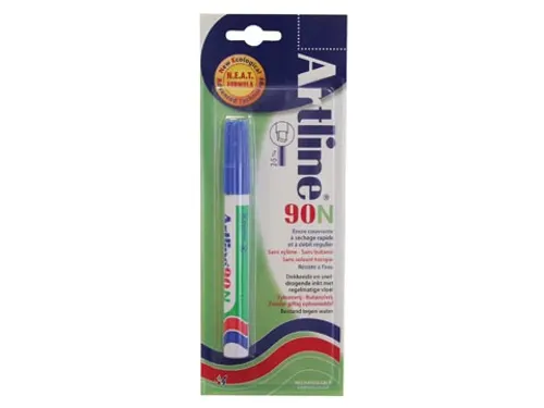 Permanent marker Artline 90 blauw (op blister)