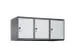 opzetkast,v. locker,3vak.,vak B 400mm,HxBxD 500x1200x500mm