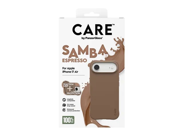 PanzerGlass CARE by Samba Case Espresso w. MagSafe iPhone Air, H