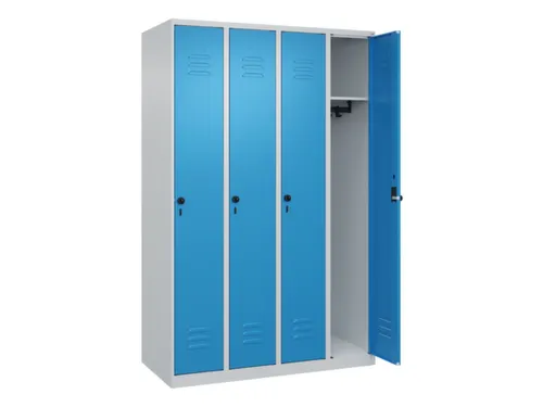 locker,HxBxD 1850x1200x500mm,4vak,vak B 300mm,draaigrendel