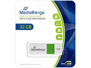 MediaRange Usb Flash Drive 32Gb Green - 1