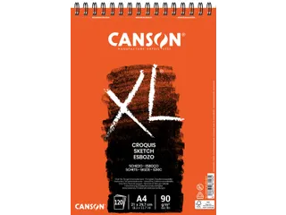 Schetspapier Canson XL Sketch 120vel 90gr A4 ivoorwit - 2
