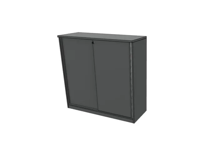 schuifdeurkast,HxBxD 1155x1200x445mm,MS-donkergrijs