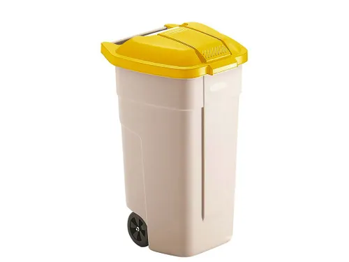 Mobiele container 100 Liter Beige Geel