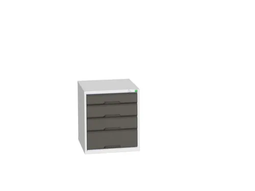 ladekast HxBxD 600x525x550mm 4laden romp RAL7035 front RAL7016