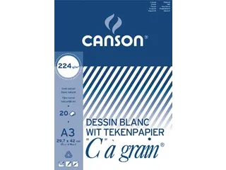 Canson wit Tekenpapier Grain A3 224 Gram - 1