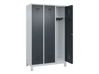 locker,HxBxD 1950x1200x500mm,3vak,vak B 400mm,cil.-slot,voeten - 2