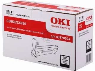 Drum Eenheid Oki 43870024 C5850 Zwart - 1