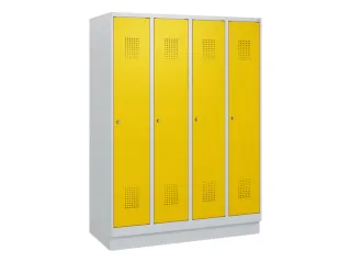 schoollocker,HxBxD 1630x1200x500mm,4vak,vak B 300mm,cil.-slot,sokkel - 2