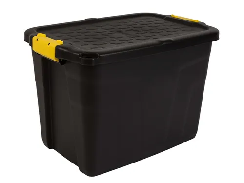 Opbergbox Bankers Box 60L met handgrepen robuust zwart