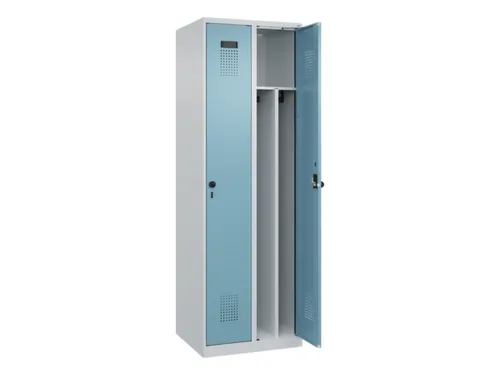 locker voor scheiding van kleding,HxBxD 1850x600x500mm,2vak