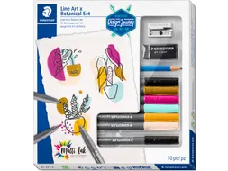 Line Art x Botanical Set, set van 10 stuks