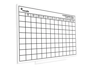 Whiteboard Rocada Skinplanner maanden 75x115cm wit gelakt - 5