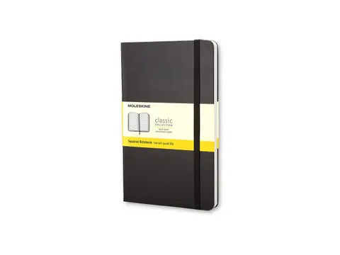 Notitieboek Moleskine pocket 90x140mm ruit 5x5mm hard cover zwart